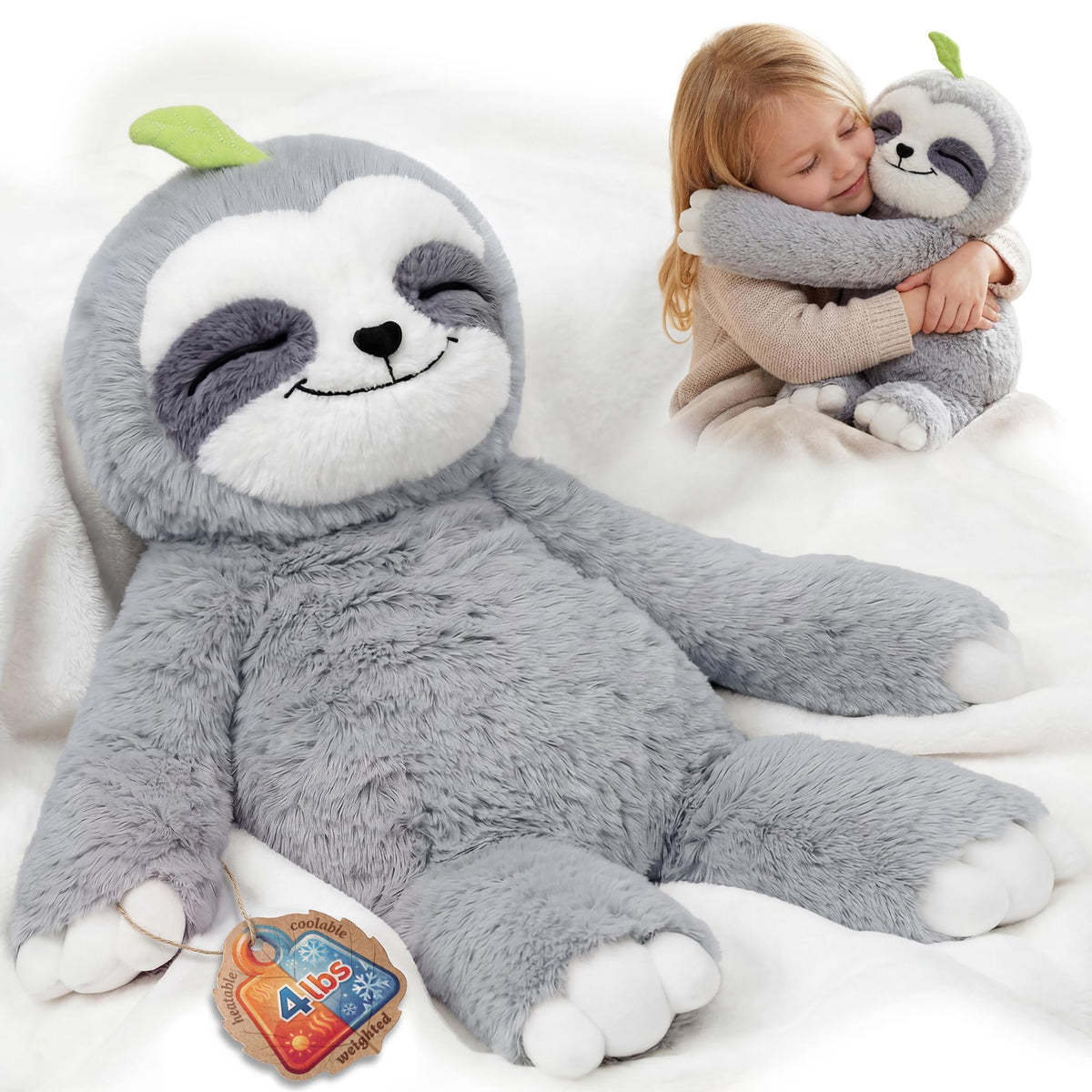 Coziqo Cozy Sloth — Heatable Weighted Comfort Plush